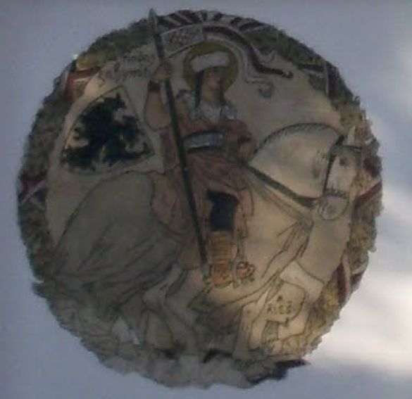 detail fresky na kapličce
